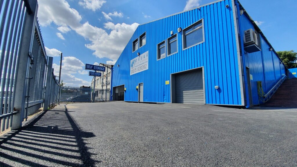 Self Storage Barking Indoor self storage entrance and secure yard at Unit 8 and 9 Tower Road Grays Essex